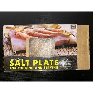 Charcoal Companion Himalayan Salt Rock Plate and Holder for Cooking and Serving